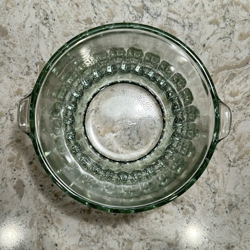 VINTAGE~CLEAR GLASS~CHAMPAGNE WINE CHILLER~ICE BUCKET~FORTECRISA MEXICO~NICE~G13